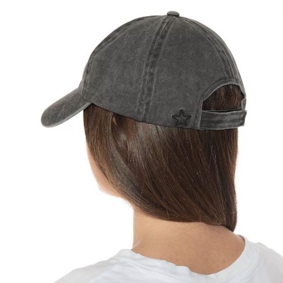 🆕 Jenni Women's Baseball Hat Washed Black Adjustable - Picture 3 of 6